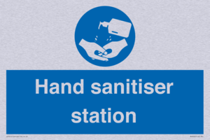 Hand sanitiser station